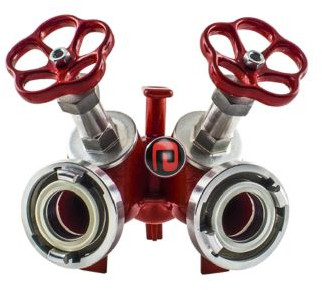 Storz 2-way distributor Aluminium - In 1x DN81 > out 2x DN81