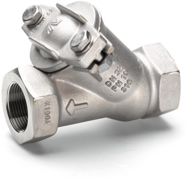 Rückschlagklappe Edelstahl 1 1/2" Innengewinde