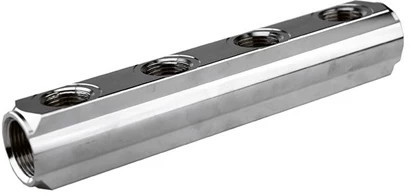 Manifold block Nickel Plated 3/4" (4 x 1/2") 50mm