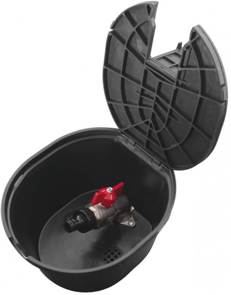 Bodengrube für Ventil - Schwarz - 3/4" Absperrklappe