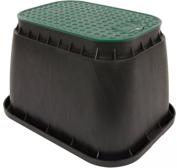 Bodengrube für Ventil Schwarz/Grün - Rechteck - Durchmesser 397mm - Höhe 395mm