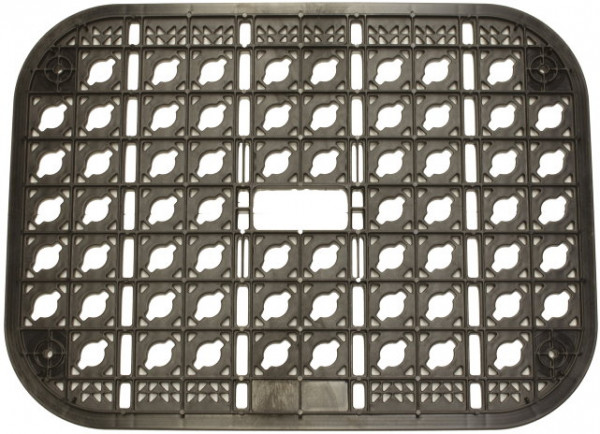 Mounting plate for rectangular ground well with a diameter of 275mm - includes 4 clamping brackets with 1" connection size