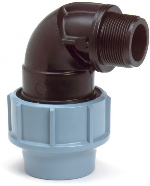 Drahtknie 90gr für PE/tyleen - 32mm x 1" AG - 16 bar