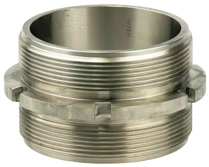 Tank Truck Coupling double nipple - stainless steel - 1-1/4"