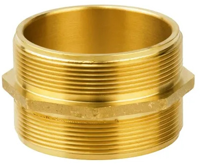 Tank Truck Coupling double nipple - Brass - 1-1/2"