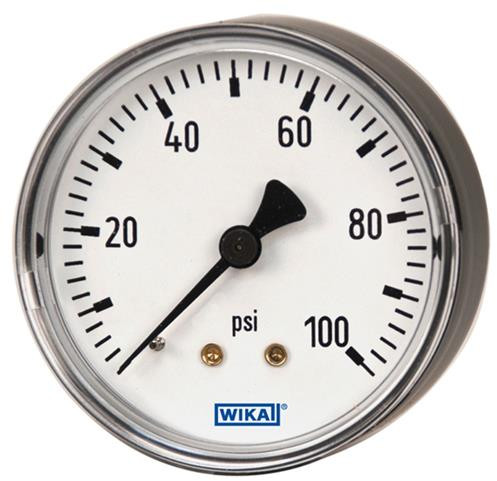 Manometers 50mm - mit Anschluss hinten 40 Bar