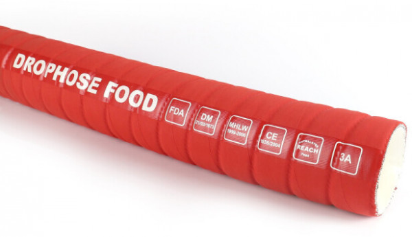 Dairy hose - Food hose suction/pressure SP Red - 25x37mm (Per Meter)