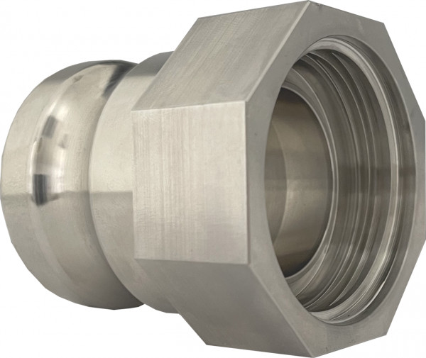 IBC adapter S60x6 - Stainless Steel 316 - adapter to Camlock Male 1