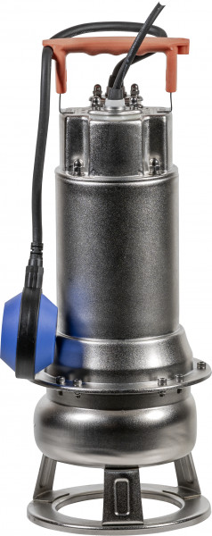 Tauchpumpe mit Schwimmer - KIN Pumpen DHD 1A - Edelstahl - 230 Volt - inklusive 10 Meter Kabel (Max. Kapazität 18m³/h)