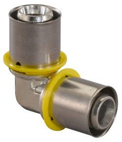 Uponor MLC-G Gasbogen 90° - Pers x Pers - 25mm x 25mm