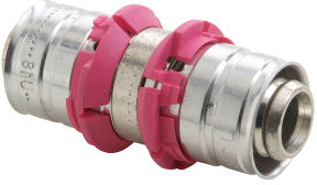 Uponor S-Press fitting - pers x pers - 50mm x 50mm - brass - Kiwa