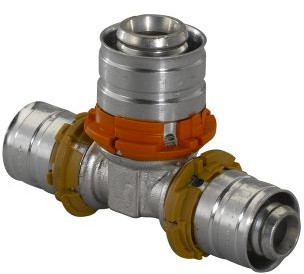 Uponor S-Press press reducer T-piece - press x press x press - 40mm x 25mm x 40mm