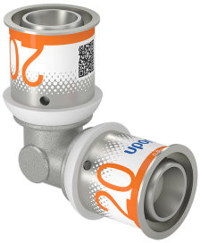 Uponor S-Press Plus knee 90° - press x press - 20mm x 20mm - brass - Kiwa