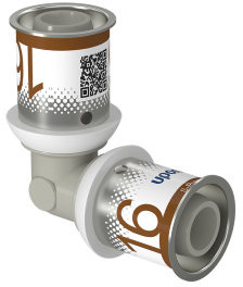 Uponor S-Press Plus knee 90° - press x press - 16mm x 16mm - ppsu - Kiwa