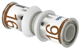 Uponor S-Press Plus Verbindung - Press x Press - 16mm x 16mm - PPSU - Kiwa
