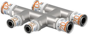 Uponor - S-Press Plus Kreuzstück - Press x Press x Press