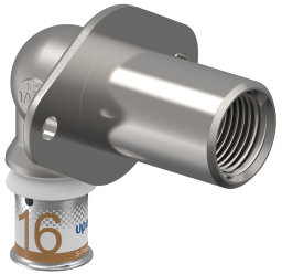 Uponor S-Press Plus Wanddurchführung - Press x Innengewinde - 16mm x 1/2" - Smart Aqua - Kiwa