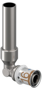 Uponor S-Press Plus transition knee - spigot x press - 15mm x 16mm - L = 150mm - Smart Aqua - Kiwa 