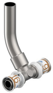 Uponor S-Press Plus Heizkörperanschluss T-Stück - Press x Steck x Press - 16mm x 15mm x 16mm - Smart Radi - Kiwa