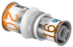 Uponor S-Press Plus transition fitting - press x press - 20mm x 16mm - ppsu - Kiwa