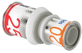 Uponor S-Press Plus transition fitting - press x press - 25mm x 20mm - ppsu - Kiwa