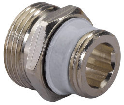 Uponor S-Press Heizkörperanschlussnippel - Außengewinde x Außengewinde Eurokonus - 1/2" x 3/4