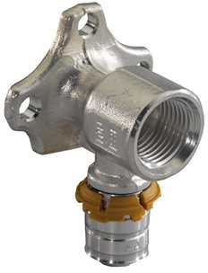Uponor MLC Press-Wandplatte Kurzmodell - Press x Innengewinde - 14mm x ½"