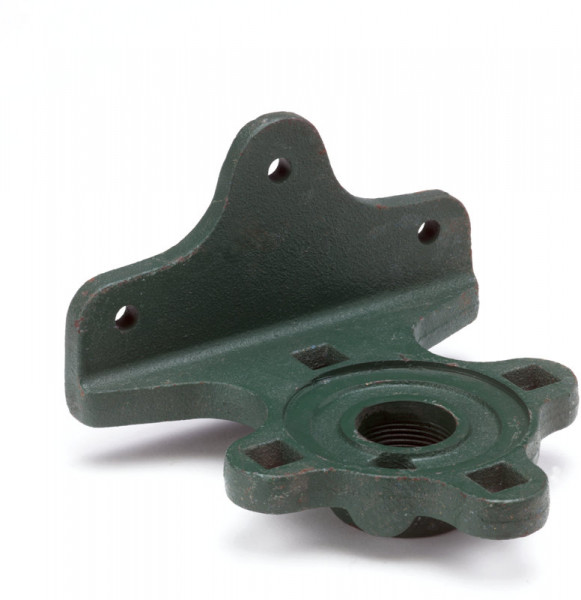 Wandflansch für Handkurbelpumpe - grün