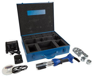 Henco - Akku-Presse - im Koffer - 16mm - Metall