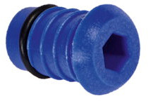 Henco - Abschlussstopfen - 16mm - blau - Kunststoff