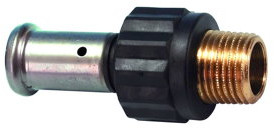 Henco - Gewindeverbindung - Press x Außengewinde - 40mm x 1-1/4" - PVDF