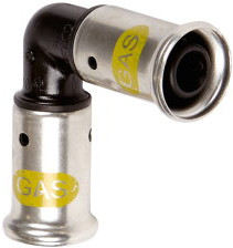 Henco - Knie 90° - Gas - Press x Press - 20mm x 20mm - PVDF