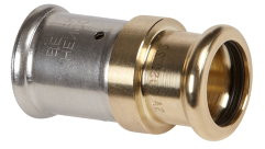 Henco - Übergangskupplung - Press x Press 16mm x 12mm - Messing
