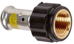 Henco - Schraubkupplung - Gas - Press x Innengewinde - 16mm x 1/2" - PVDF