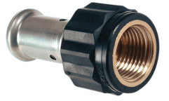 Henco - Schraubkupplung - Press x Innengewinde - 20mm x 3/4" - PVDF