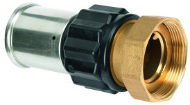 Henco - screw fitting - press x swivel - 50mm x 2" - PVDF