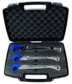 Henco - Schlüsselsatz im Koffer - 1/2" bis 1" - Stahl