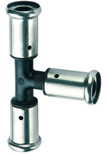 Henco - T-Stück 90° - Press x Press x Press - 40mm x 40mm x 40 - PVDF