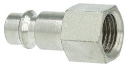 Euroline - einstecknippel für Schnellkupplung - Innengewinde - 1/4" - Stahl vernickelt