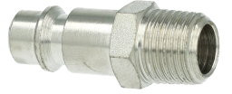 Euroline - pitch-in nipple for quick fitting - Conical male thread - 1/2" - nickel-plated steel