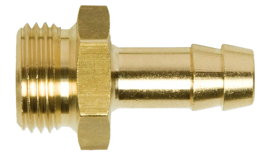 Euroline - Hose tail - male thread - 9mm x 3/8" - brass