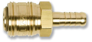 Euroline - Schnellkupplung mit Schlauchtülle - Steck - 13mm - Messing