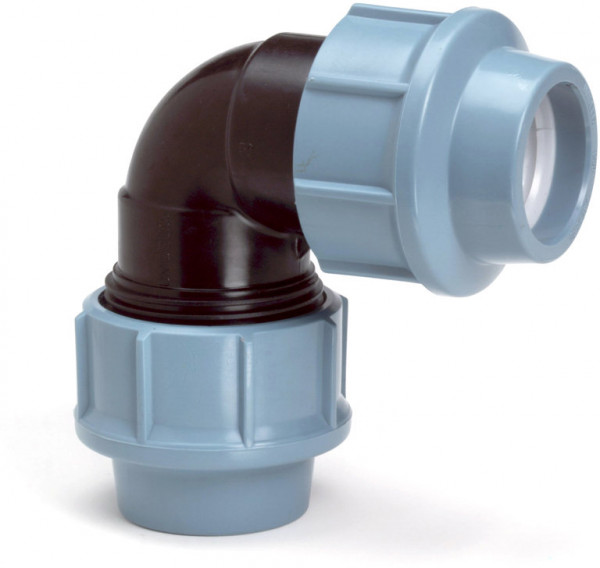 Knee 90 degrees for PE/polyethylene - 63mm - 16 bar