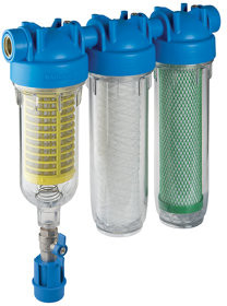 Atlas Filtri - Flüssigkeitsfilter - Rainmaster Trio HYDRA RAH CB EC - Innengewinde x Innengewinde - 1/2" x 1/2" - Messing