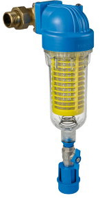 Atlas Filtri - liquid filter - self-cleaning - type HYDRA RAH DS MO - male thread x male thread - 3/4" x 3/4" - brass