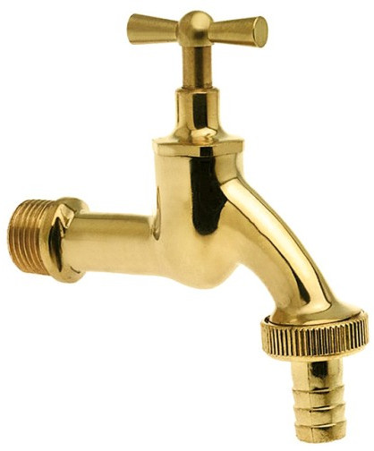 Bonfix Sanitary tap faucet - with hose connection 1/2 - polished brass 2