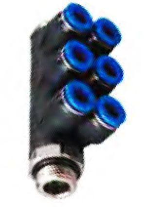 6-fache Kupplung 6mm x G1/4