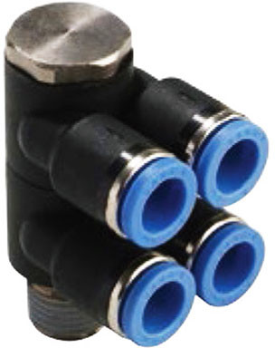 4-way coupling 10mm x G1/8