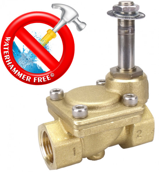 2/2-way solenoid valve Indirect G1/2" NC Viton