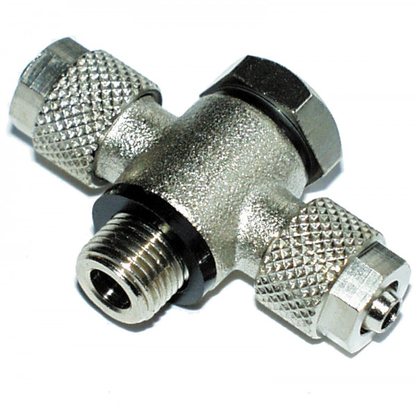 TEE-Doppelnippel. Banjo 10/8 mm x G1/4"